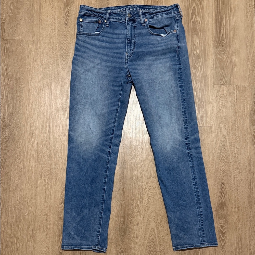 American Eagle Men’s AirFlex+ Athletic Straight Jeans (34x34)